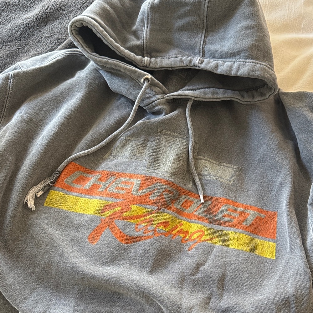 Urban Outfitters Gray Chevrolet Racing Hoodie